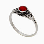 серебряное кольцо с цирконом  59098263